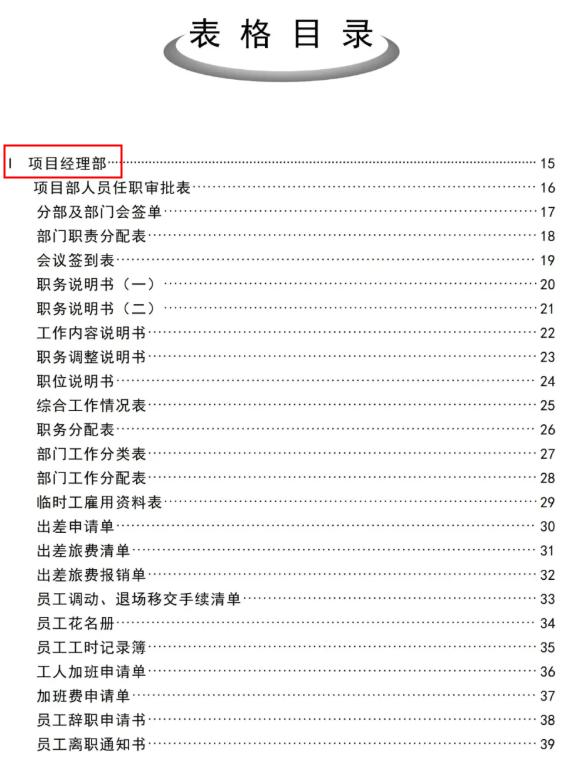 工程項目管理人員必備：全套項目管理表格，非常全面，直接拿去用