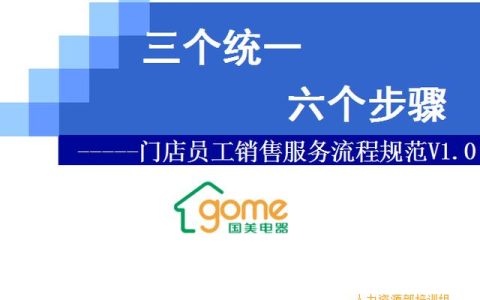 門店員工銷售服務流程規(guī)范，三個統(tǒng)一、六個步驟（門店服務的六個要步驟）
