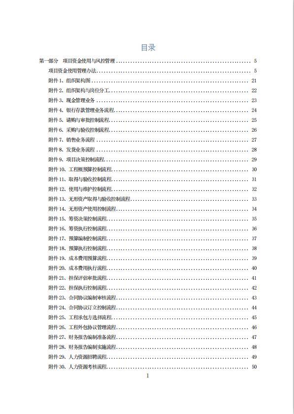 項(xiàng)目資金使用管理方案（融資風(fēng)控管理，全案238頁(yè)）（項(xiàng)目資金風(fēng)險(xiǎn)管控方案）